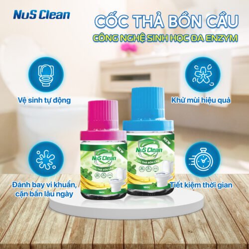 Cốc thả bồn cầu NuS Clean 180G