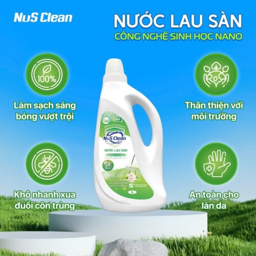 Nước lau sàn NuS Clean hương hoa nhài 1L