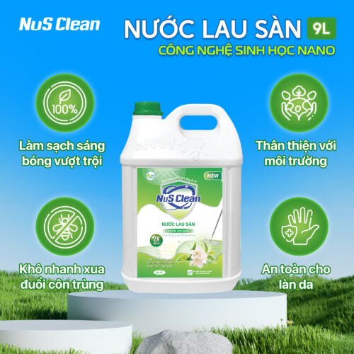 Nước lau sàn NuS Clean hương hoa nhài 9L