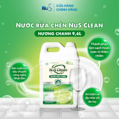 Nước rửa chén NuS Clean hương chanh 9L