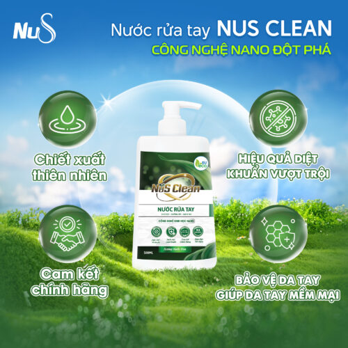 Nước rửa tay NuS Clean hương nước hoa 500ML